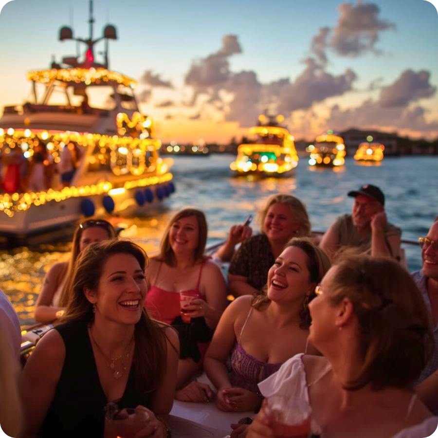 lighted boat parade in key west florida (2)