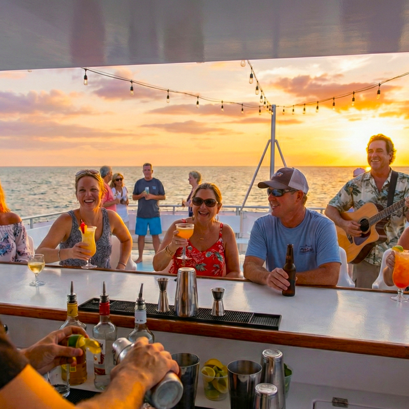 sunset cruise with open bar in key west