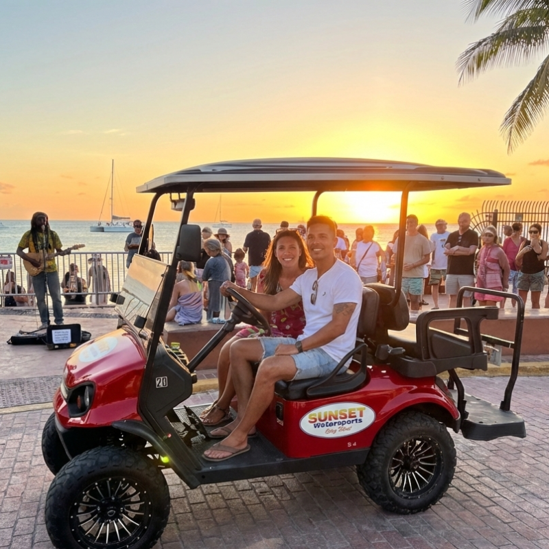sunset watersports golf cart rentals key west florida
