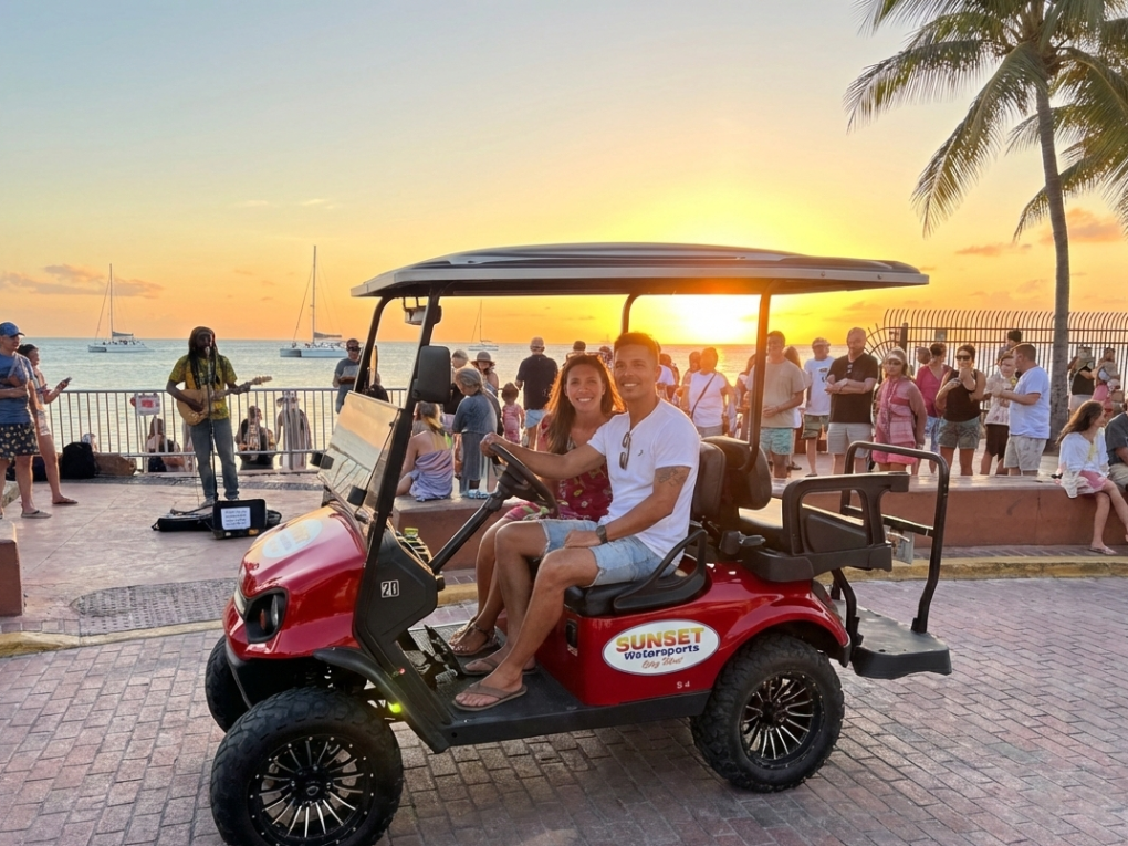 sunset watersports golf cart rentals key west florida