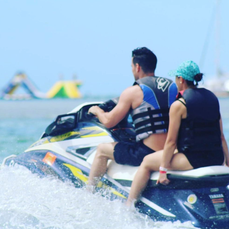 Having Fun on Jet Skis in key west