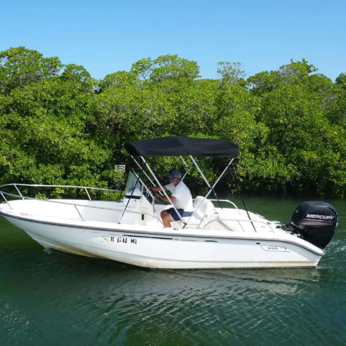 boston whaler center console rental boat