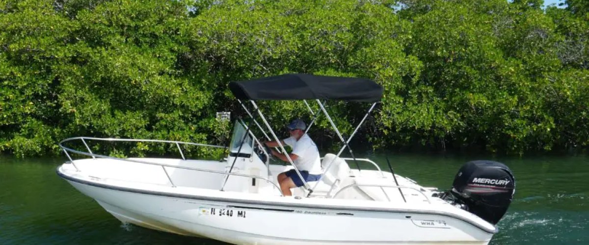 boston whaler center console rental boat