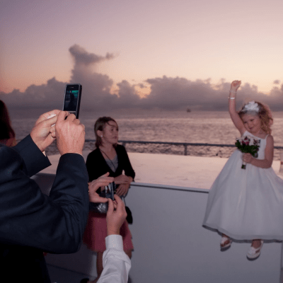 wedding on a boat in key west