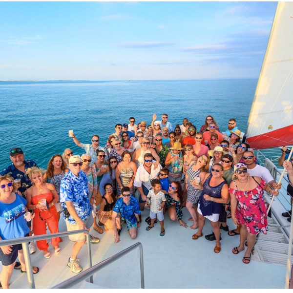 private wedding on a catamaran in key west