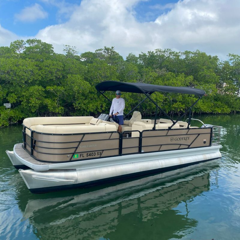 premium pontoon boat rental key west