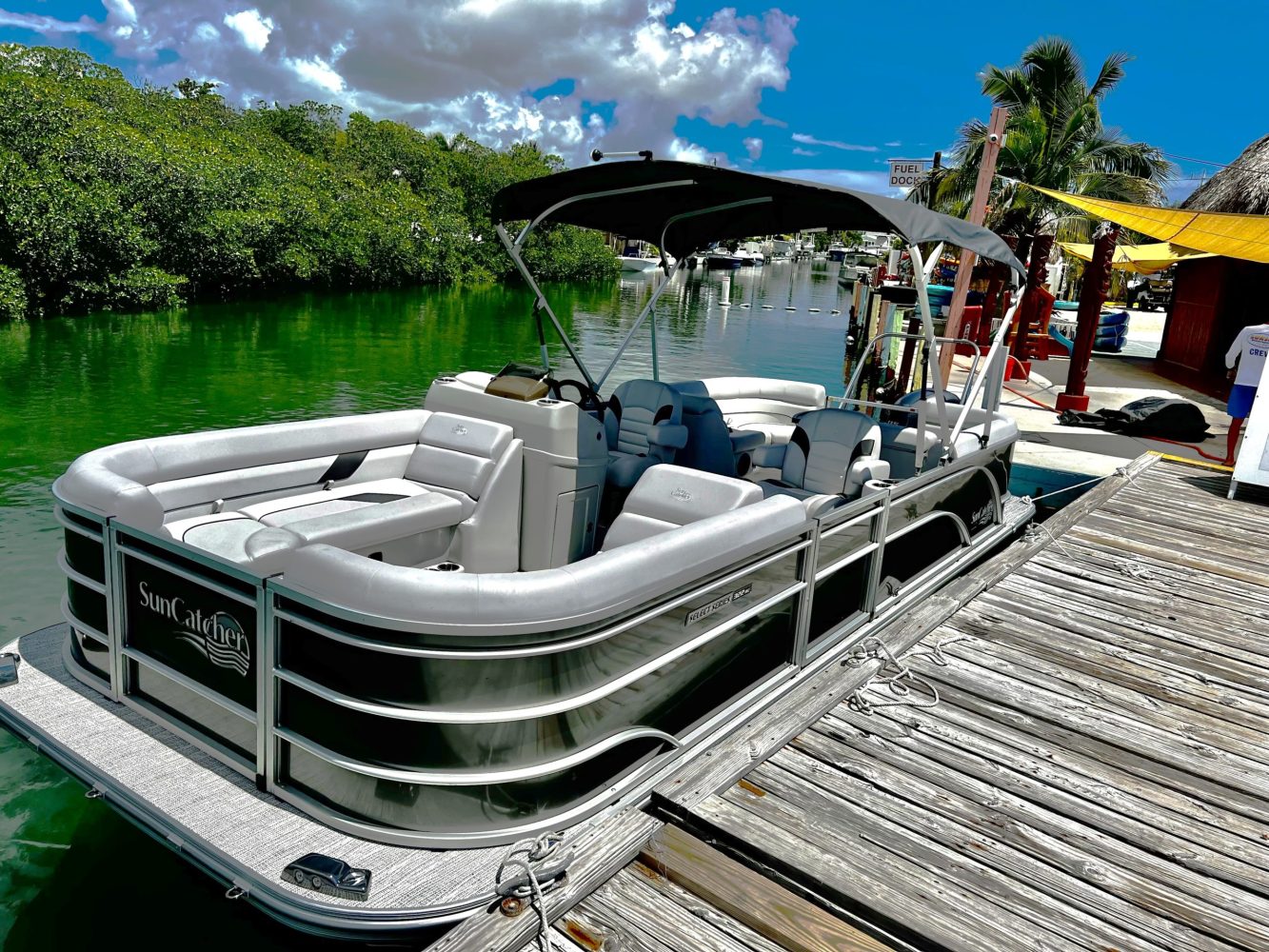 key west pontoon boat for rent sunset watersports