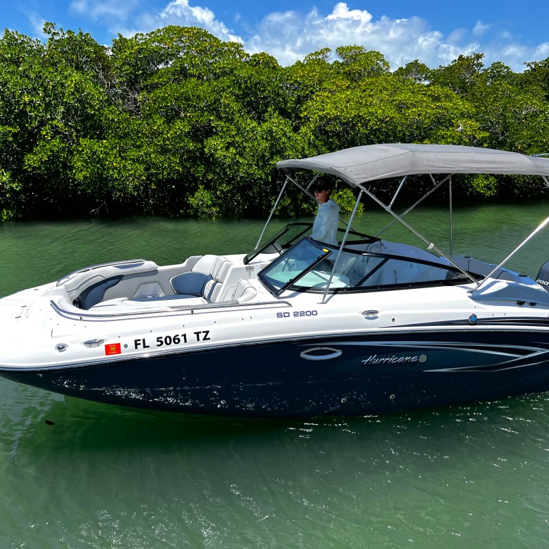 deck boat rental in key west