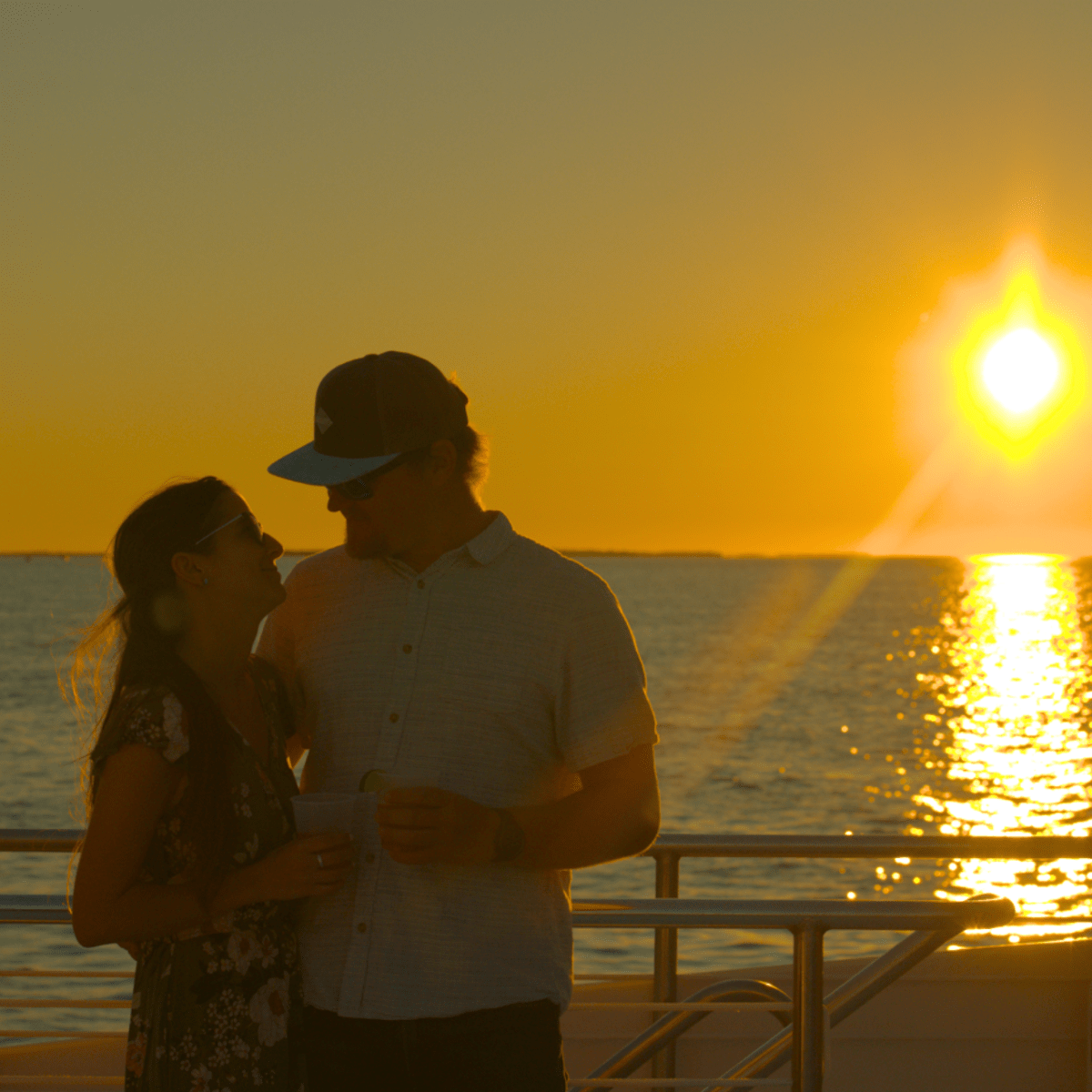 sunset cruise with wine and champagne