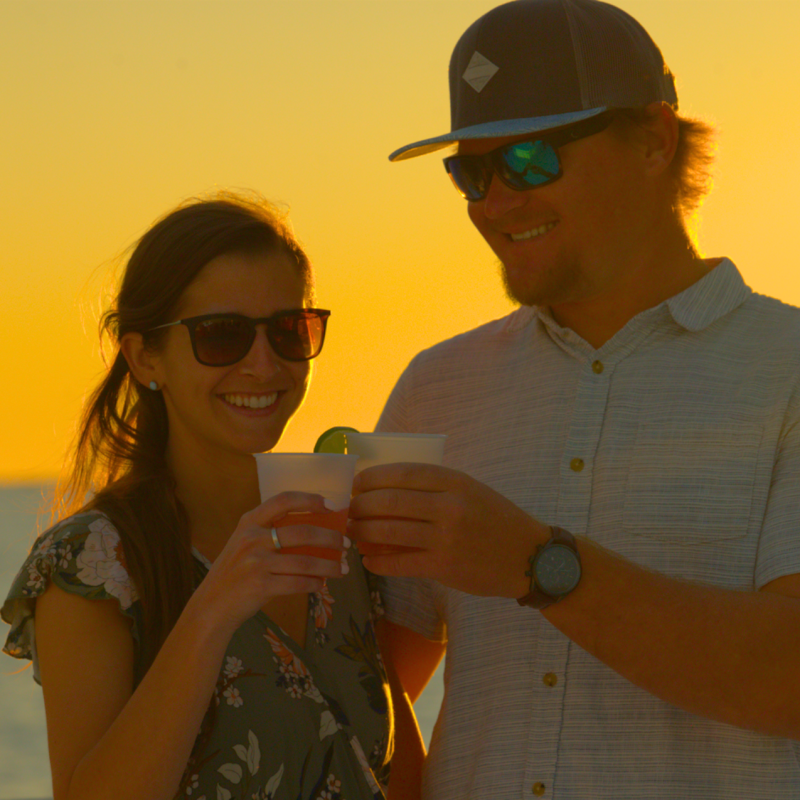 sunset wine champagne cruise key west