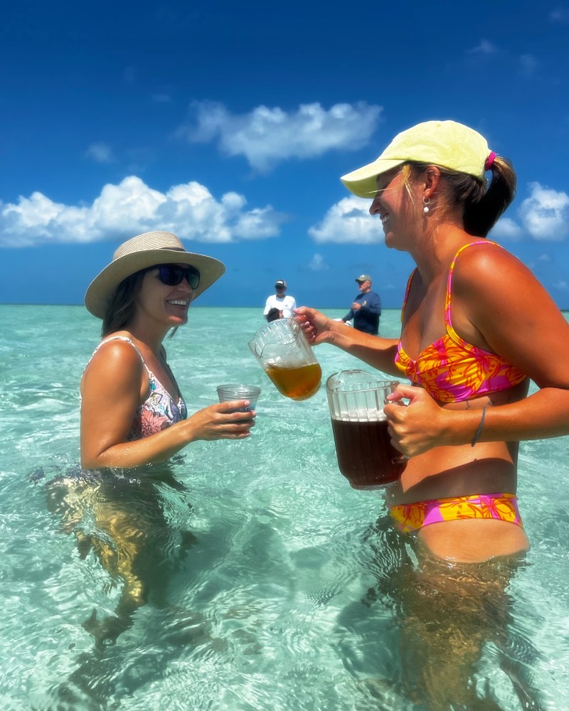 Sandbar bachelorette party in key west