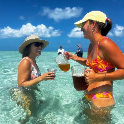 Sandbar bachelorette party in key west