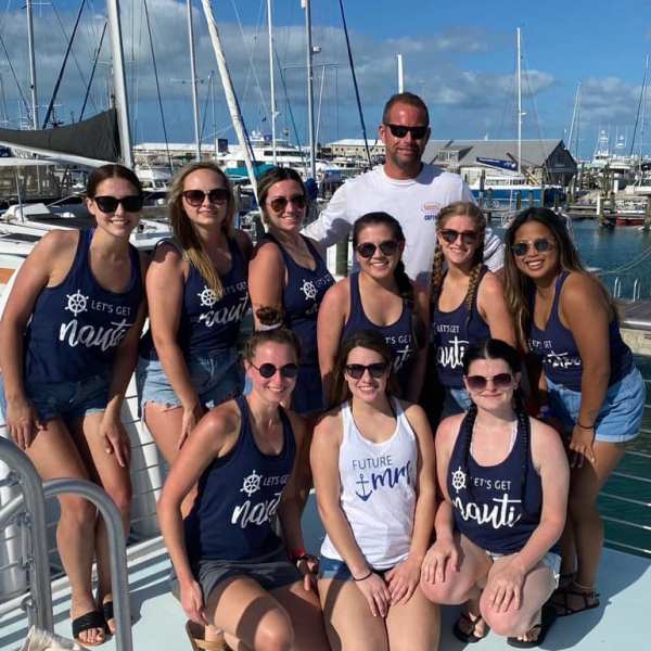 sunset watersports bachelorette party in key west