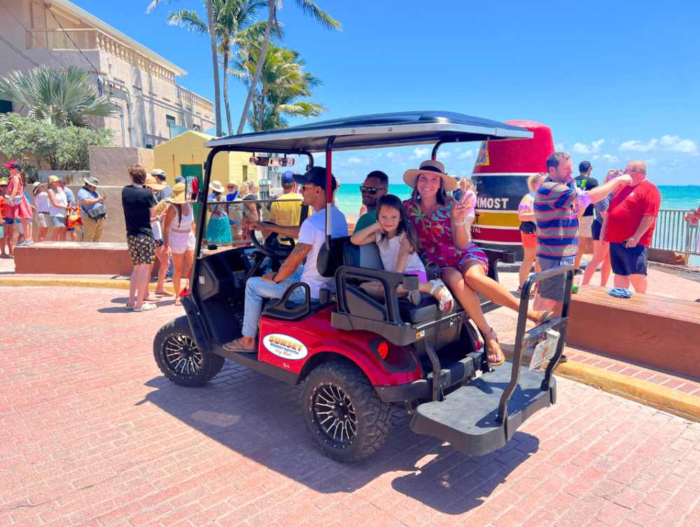 sunset watersports golf cart rentals in key west