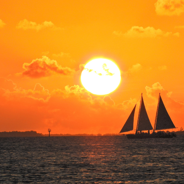 sunset at mallory square in key west