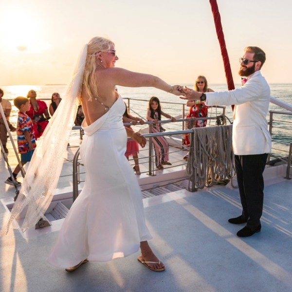 sunset wedding in key west