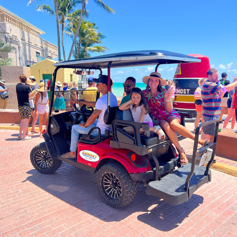 sunset watersports golf cart rentals in key west