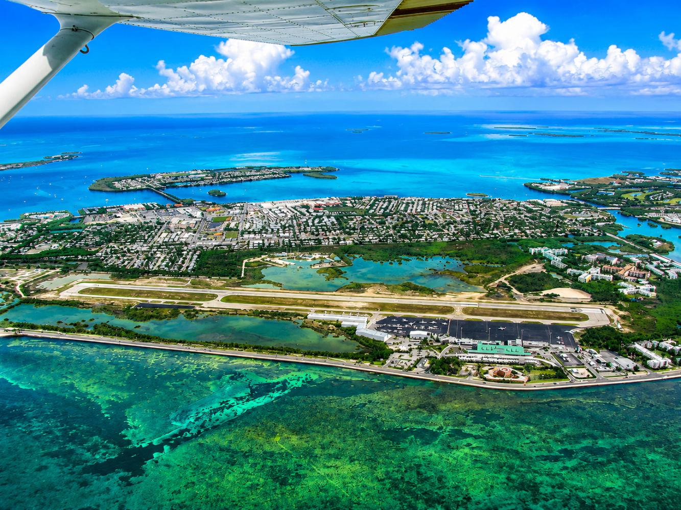 Aerial view of Key West Sunset Watersports
