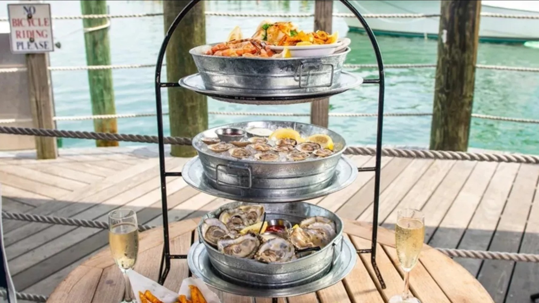 Seafood tower sunset watersports key west