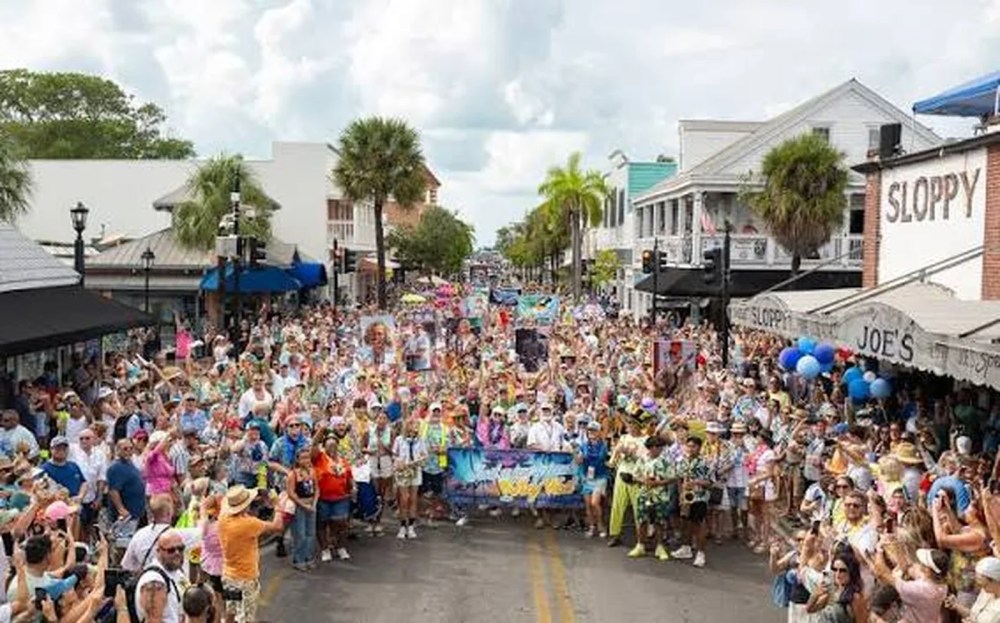  Just a Few Friends Second Line Memorial Walking Parade in Key West